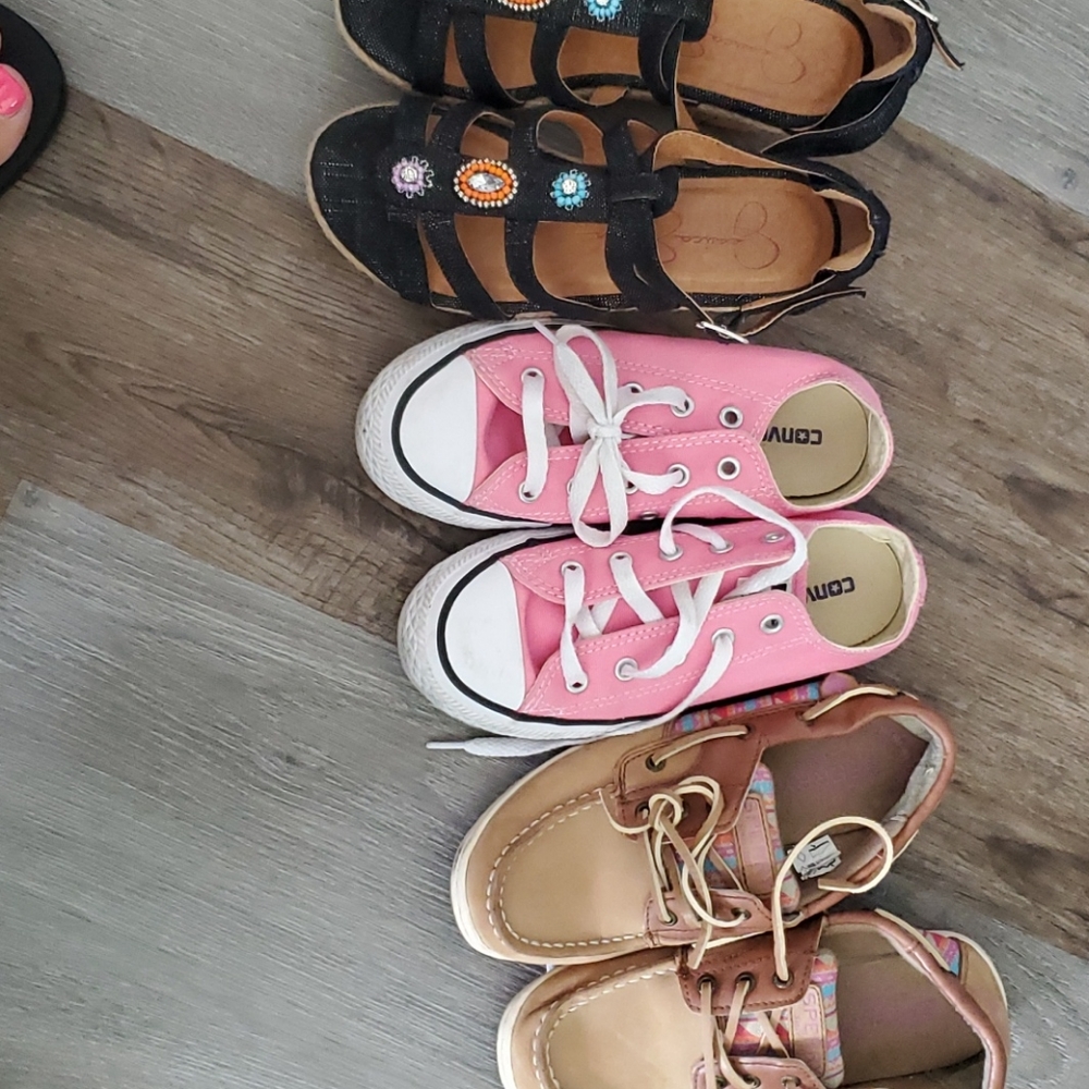 3 pairs of Little Girls Shoes